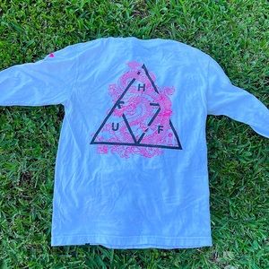 HUF Graphic Tee Pink Triangle Dragon